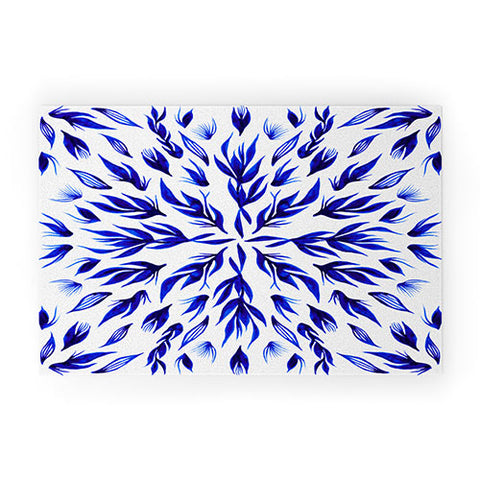 Gabi All Is Well Indigo Welcome Mat