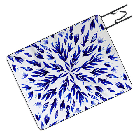 Gabi All Is Well Indigo Picnic Blanket