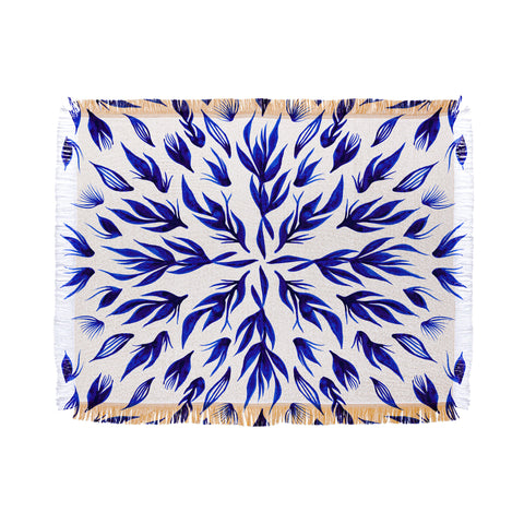 Gabi All Is Well Indigo Throw Blanket