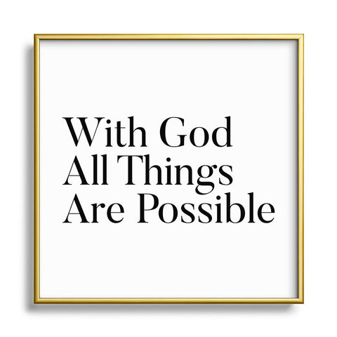 Gabi All Things Metal Square Framed Art Print