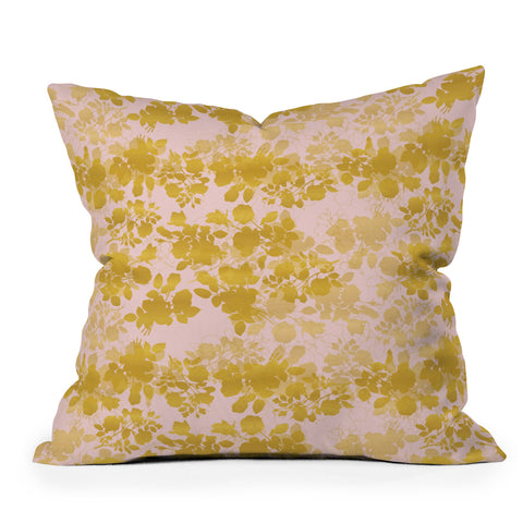 Gabi Audrey Gold Throw Pillow