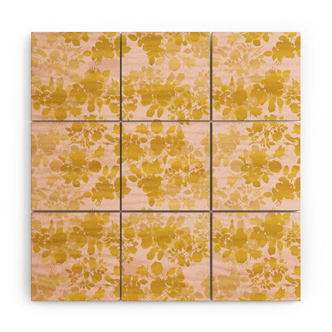 Gabi Audrey Gold Wood Wall Mural