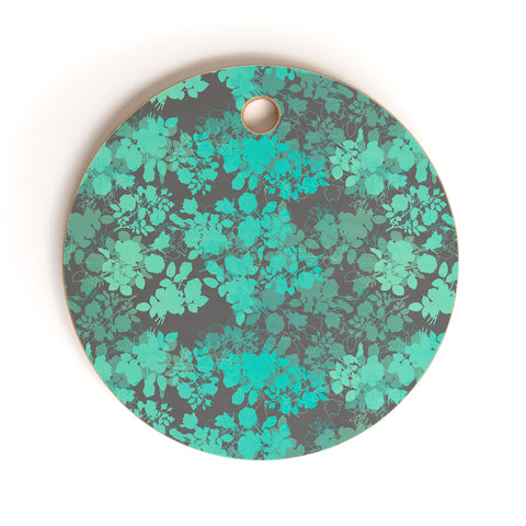 Gabi Audrey Teal Cutting Board Round