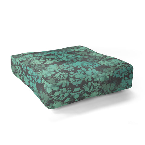 Gabi Audrey Teal Floor Pillow Square