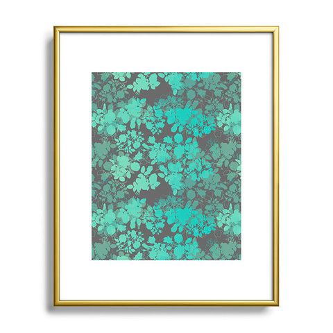 Gabi Audrey Teal Metal Framed Art Print