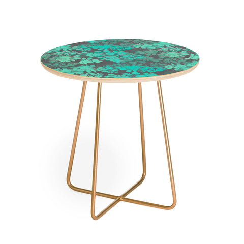 Gabi Audrey Teal Round Side Table