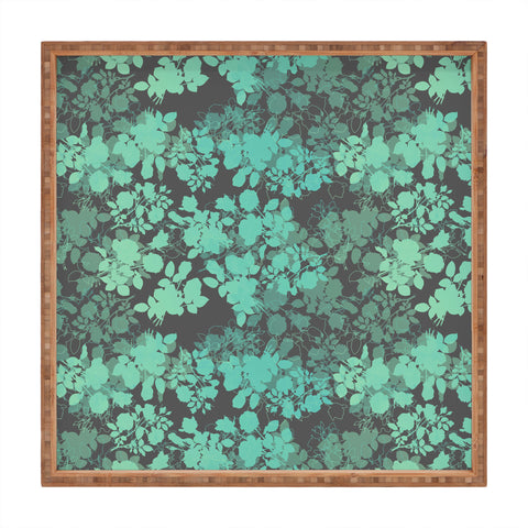 Gabi Audrey Teal Square Tray