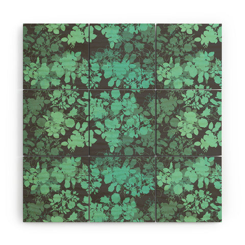 Gabi Audrey Teal Wood Wall Mural