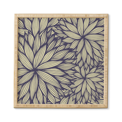 Gabi Blue Dahlia Framed Wall Art