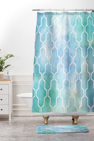 Gabi Catalyst Shower Curtain And Mat