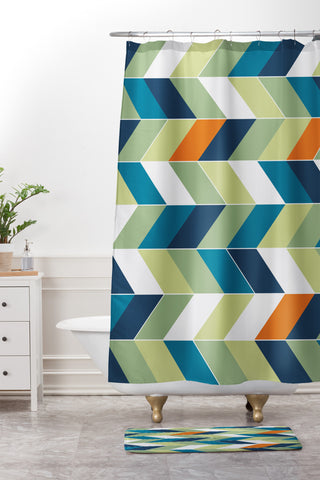 Gabi Forward Shower Curtain And Mat