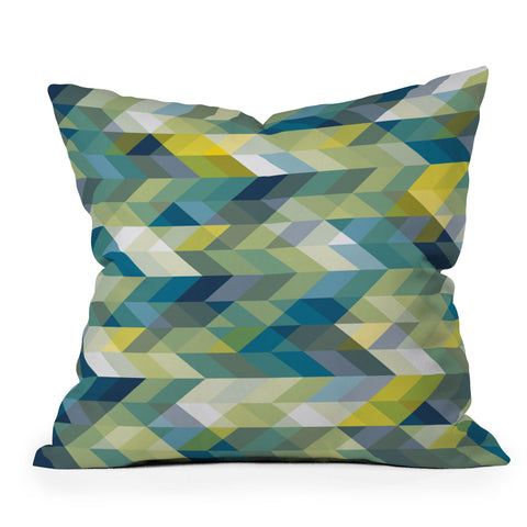 Gabi Into The Blue Throw Pillow