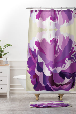 Gabi Jardin Shower Curtain And Mat