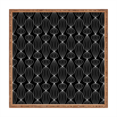 Gabi Lanterns Black Square Tray