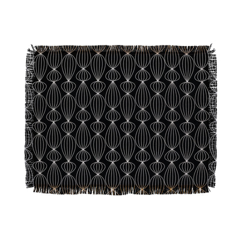 Gabi Lanterns Black Throw Blanket