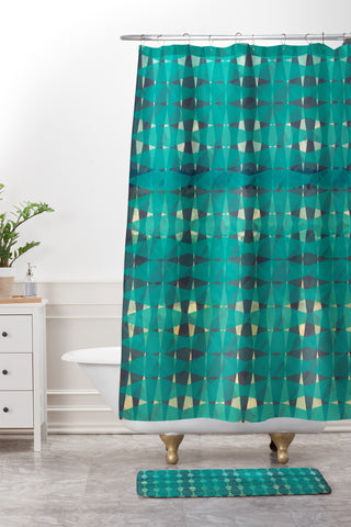 Gabi Mar Shower Curtain And Mat