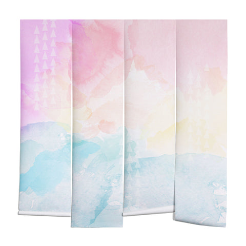 Gabi Pastel Rainbow Watercolor Wall Mural