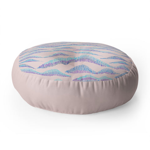 Gabi Peaks and Valleys II Floor Pillow Round