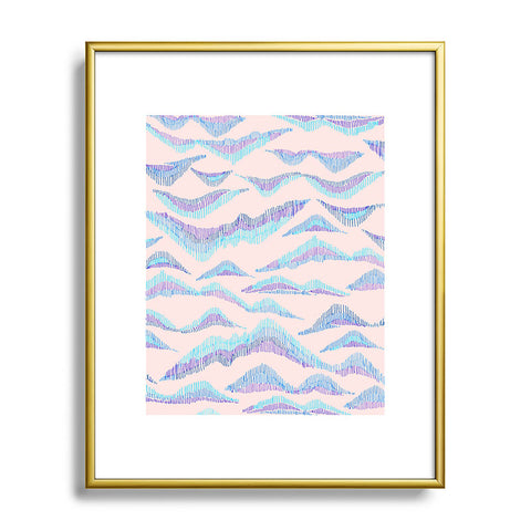 Gabi Peaks and Valleys II Metal Framed Art Print