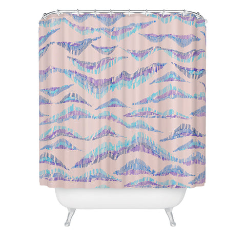 Gabi Peaks and Valleys II Shower Curtain