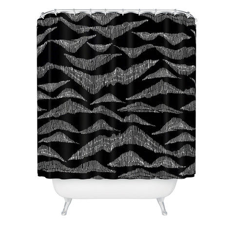 Gabi Peaks and Valleys Shower Curtain