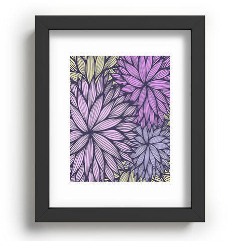 Gabi Purple Dahlia Recessed Framing Rectangle