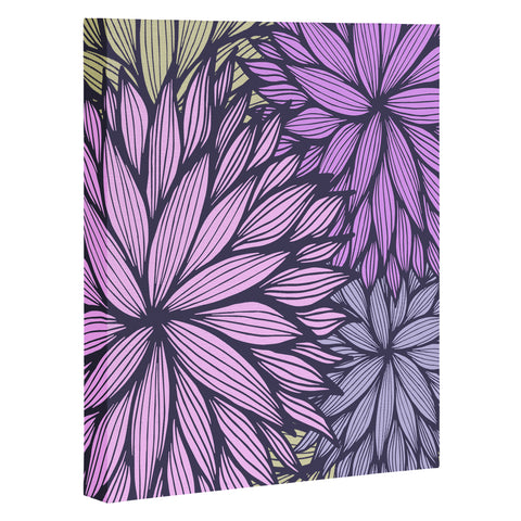 Gabi Purple Dahlia Art Canvas