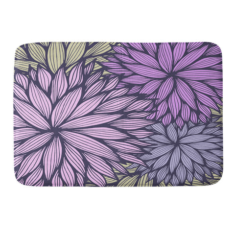 Gabi Purple Dahlia Memory Foam Bath Mat