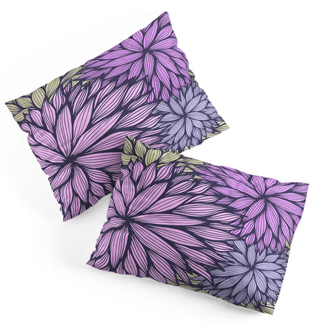 Gabi Purple Dahlia Pillow Shams
