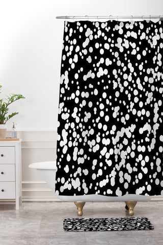 Gabi Starry Night Shower Curtain And Mat