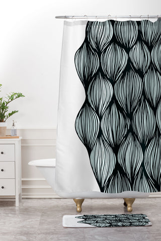 Gabi Waves 2 Shower Curtain And Mat