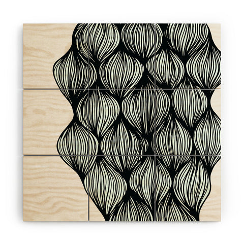 Gabi Waves 2 Wood Wall Mural
