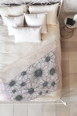 Gabi Wild and Free Pink Fleece Throw Blanket