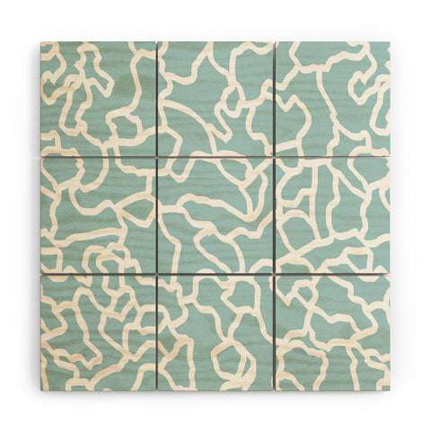 Gabriela Fuente abstract siluet Wood Wall Mural