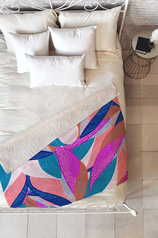 Gabriela Fuente Alice in WonderPink Fleece Throw Blanket