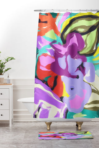 Gabriela Fuente All Florals Shower Curtain And Mat