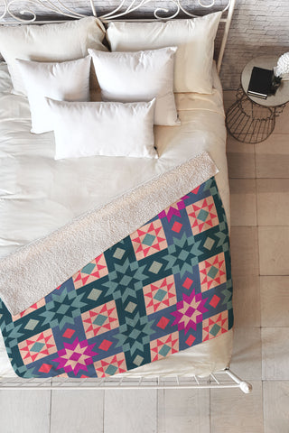 Gabriela Fuente Annabel Fleece Throw Blanket