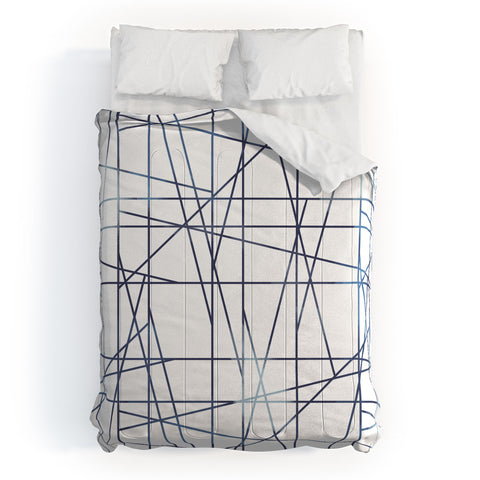 Gabriela Fuente ARCHITECTURE Indigo Comforter
