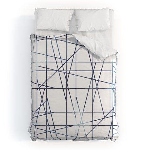 Gabriela Fuente ARCHITECTURE Indigo Duvet Cover