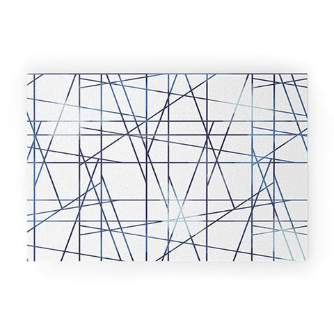 Gabriela Fuente ARCHITECTURE Indigo Welcome Mat