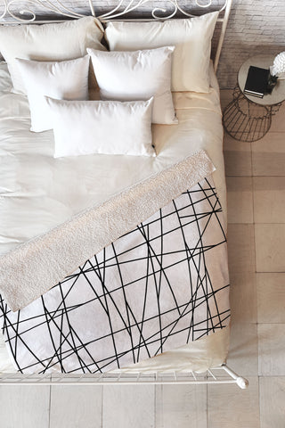 Gabriela Fuente Architecture Fleece Throw Blanket