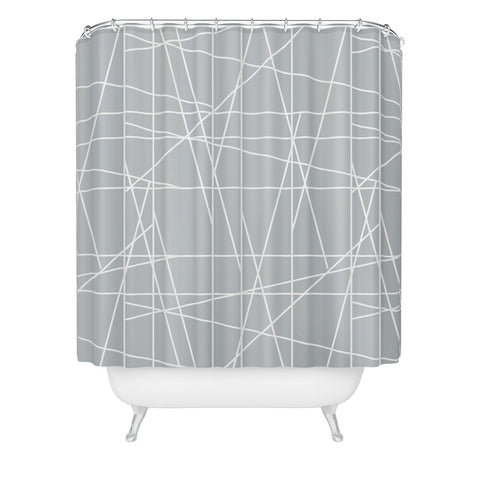 Gabriela Fuente Architecture silver Shower Curtain