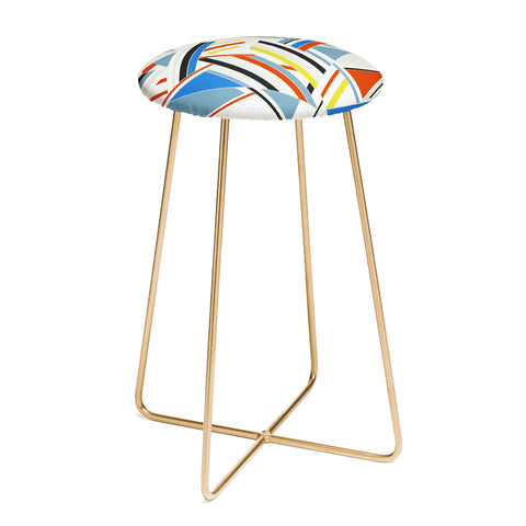 Gabriela Fuente Bauhaus puzzle Counter Stool