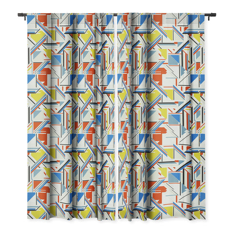 Gabriela Fuente Bauhaus puzzle Blackout Window Curtain