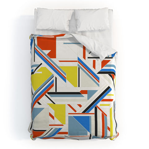 Gabriela Fuente Bauhaus puzzle Duvet Cover