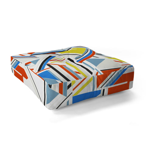 Gabriela Fuente Bauhaus puzzle Floor Pillow Square