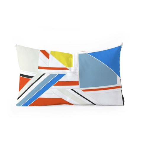 Gabriela Fuente Bauhaus puzzle Oblong Throw Pillow