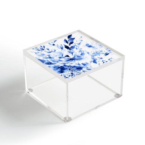 Gabriela Fuente Blue Bloom Acrylic Box