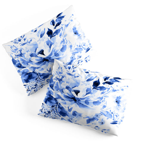 Gabriela Fuente Blue Bloom Pillow Shams
