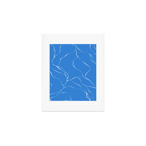 Gabriela Fuente blue line Art Print